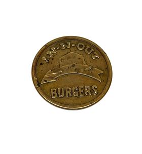 In N Out INO First Edition Inaugural 1950 s Burger Coin Very Good